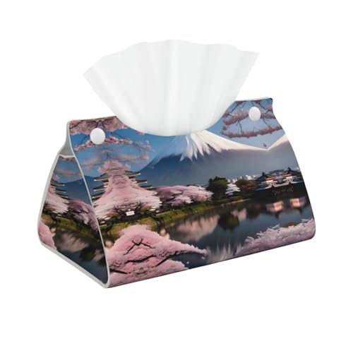Mt. Fuji in langer Ledertaschentuchbox, geeignet für Nachttische, Werkbänke und dekorative Taschentuchabdeckungen. Mt. Fuji in langer Ledertaschentuchbox, geeignet für Nachttische, Werkbänke und dekorative Taschentuchabdeckungen. von WZYCWB