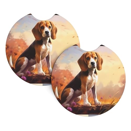 Nerdy Beagle Auto-Getränkehalter-Untersetzer, 6,9 cm, sehr vielseitig, geeignet für weibliche Autobesitzer, 2 Stück Nerdy Beagle Auto-Getränkehalter-Untersetzer, 6,9 cm, sehr vielseitig, geeignet für weibliche Autobesitzer, 2 Stück von WZYCWB