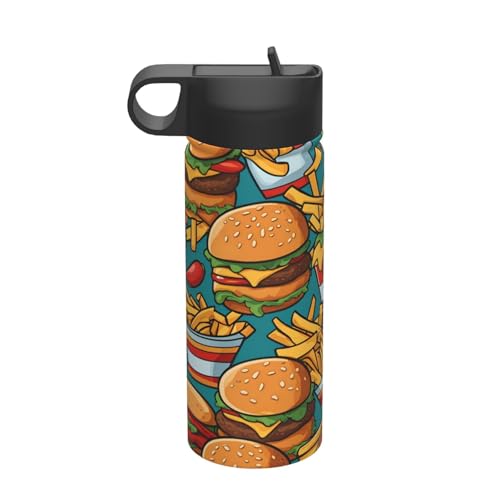 Niedliche Burger-Pommes Frites aus Edelstahl, Freizeit-Trinkhalm-Flasche, Outdoor-Reise-Isolationsartef Niedliche Burger-Pommes Frites aus Edelstahl, Freizeit-Trinkhalm-Flasche, Outdoor-Reise-Isolationsartef von WZYCWB