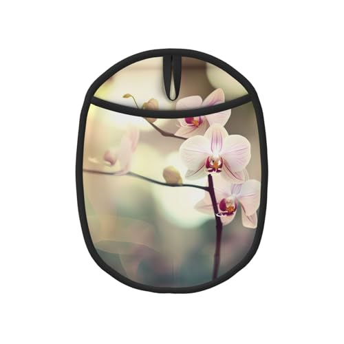 Orchidee 1PC gemusterte Silikon-Topfmatte (1/2 Pack), hochtemperaturbeständig und rutschfest, geeignet zum Grillen, Backen usw. von WZYCWB