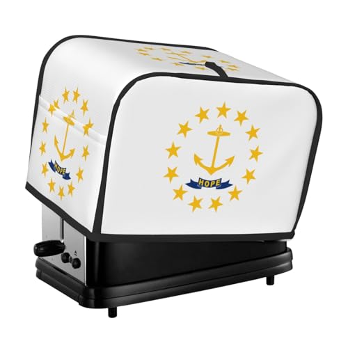 Rhode Island State Flag Toaster-Abdeckung, geeignet für breites Schlitz-Design, mit seitlicher Aufbewahrungstasche, leicht zu reinigen, staubdicht, geeignet für die Küche. von WZYCWB