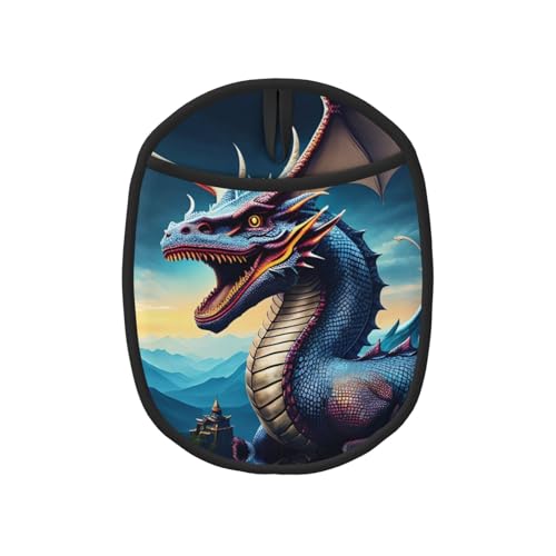 Roaring Dragon 1 PC gemusterte Silikon-Topfmatte (1/2 Pack), hochtemperaturbeständig und rutschfest, geeignet zum Grillen, Backen usw. von WZYCWB