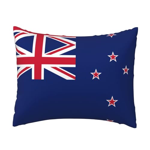 Standard-Kissenbezug mit neuseeländischem Flaggenmuster (40,6 x 50,8 cm), weich und hautfreundlich von WZYCWB