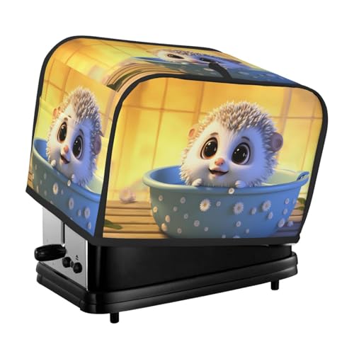 Süße Pufferfisch-Toaster-Abdeckung, geeignet für breites Schlitz-Design, mit seitlicher Aufbewahrungstasche, leicht zu reinigen, staubdicht, geeignet für die Küche. von WZYCWB