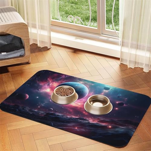 WZYCWB 40 x 60 cm, Motiv: Die Sterne fallen - Bedruckte saugfähige Tischsets für Haustiere - rutschfeste Futtermatten für Hunde und Katzen Futternäpfe und Wasser-Tischsets WZYCWB 40 x 60 cm, Motiv: Die Sterne fallen - Bedruckte saugfähige Tischsets für Haustiere - rutschfeste Futtermatten für Hunde und Katzen Futternäpfe und Wasser-Tischsets von WZYCWB