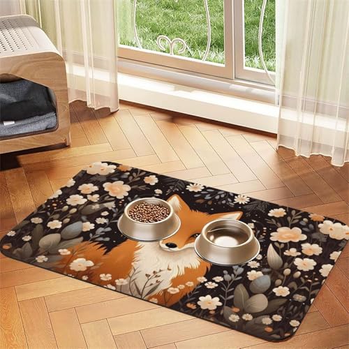 WZYCWB 40 x 60 cm Der sitzende Fuchs Bedruckte saugfähige Tischsets für Haustiere – rutschfeste Futtermatten für Hunde und Katzen Futternäpfe und Wasser-Tischsets WZYCWB 40 x 60 cm Der sitzende Fuchs Bedruckte saugfähige Tischsets für Haustiere – rutschfeste Futtermatten für Hunde und Katzen Futternäpfe und Wasser-Tischsets von WZYCWB