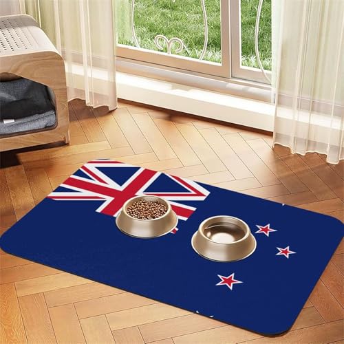 WZYCWB 40 x 60 cm Neuseeland-Flagge bedruckte saugfähige Tischsets für Haustiere – rutschfeste Futtermatten für Hunde und Katzen, Futternäpfe und Wasser-Tischsets WZYCWB 40 x 60 cm Neuseeland-Flagge bedruckte saugfähige Tischsets für Haustiere – rutschfeste Futtermatten für Hunde und Katzen, Futternäpfe und Wasser-Tischsets von WZYCWB