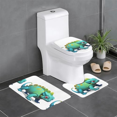 WZYCWB Beton-Chamäleon-Teppich-Set – rutschfeste Schutzmatte für Zuhause, Badezimmer, schnell trocknend und leicht zu reinigen WZYCWB Beton-Chamäleon-Teppich-Set – rutschfeste Schutzmatte für Zuhause, Badezimmer, schnell trocknend und leicht zu reinigen von WZYCWB