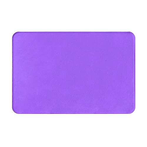 WZYCWB Bodenabsorbierende Fußmatte, Größe 40,6 x 61 cm, schützt effektiv das Wohnzimmer, Badezimmer und die Haustür vor der Reinigung, einfarbig, hellviolettes Muster WZYCWB Bodenabsorbierende Fußmatte, Größe 40,6 x 61 cm, schützt effektiv das Wohnzimmer, Badezimmer und die Haustür vor der Reinigung, einfarbig, hellviolettes Muster von WZYCWB