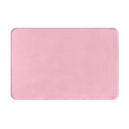 WZYCWB Bodenabsorbierende Fußmatte, Größe 40,6 x 61 cm, schützt effektiv das Wohnzimmer, Badezimmer und die Haustür vor der Reinigung, einfarbig, rosa Muster von WZYCWB