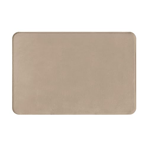 WZYCWB Bodenabsorbierende Fußmatte, Größe 40,6 x 61 cm, schützt effektiv das Wohnzimmer, das Badezimmer und die Haustür vor der Reinigung, einfarbig, hellbraunes Muster WZYCWB Bodenabsorbierende Fußmatte, Größe 40,6 x 61 cm, schützt effektiv das Wohnzimmer, das Badezimmer und die Haustür vor der Reinigung, einfarbig, hellbraunes Muster von WZYCWB