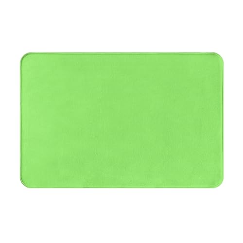 WZYCWB Bodenabsorbierende Fußmatte, Größe 40,6 x 61 cm, schützt effektiv das Wohnzimmer, das Badezimmer und die Haustür vor der Reinigung, einfarbig, hellgrünes Muster WZYCWB Bodenabsorbierende Fußmatte, Größe 40,6 x 61 cm, schützt effektiv das Wohnzimmer, das Badezimmer und die Haustür vor der Reinigung, einfarbig, hellgrünes Muster von WZYCWB
