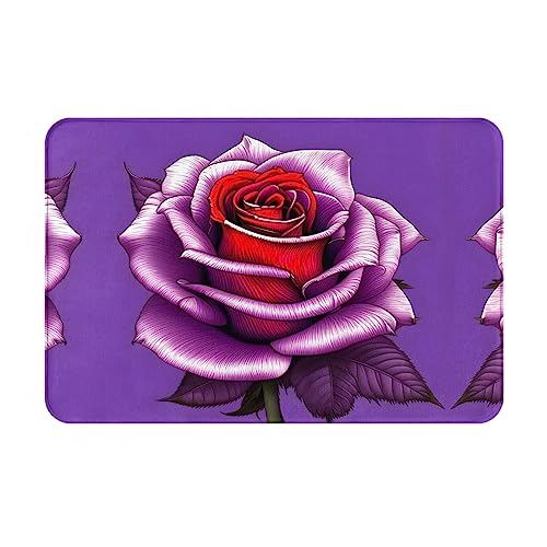 WZYCWB Bodenabsorbierende Fußmatte, Größe 40,6 x 61 cm, schützt effektiv das Wohnzimmer, das Badezimmer und die Haustür vor der Reinigung des Fuchsia-Rosenmusters WZYCWB Bodenabsorbierende Fußmatte, Größe 40,6 x 61 cm, schützt effektiv das Wohnzimmer, das Badezimmer und die Haustür vor der Reinigung des Fuchsia-Rosenmusters von WZYCWB