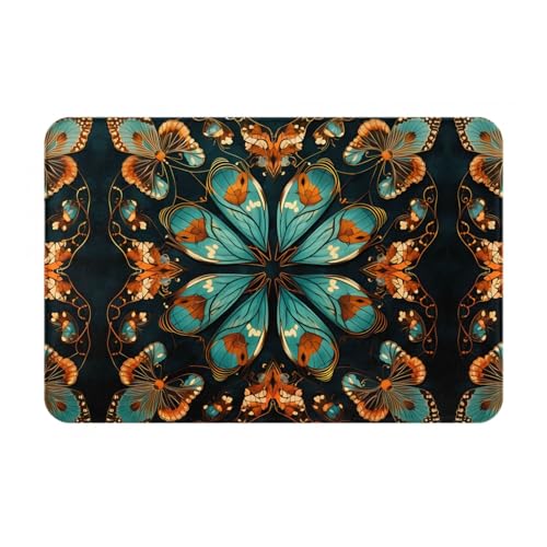WZYCWB Bodenabsorbierende Fußmatte, Größe 40,6 x 61 cm, schützt effektiv das Wohnzimmer, das Badezimmer und die Haustür vor der Reinigung des Schmetterlingsmusters WZYCWB Bodenabsorbierende Fußmatte, Größe 40,6 x 61 cm, schützt effektiv das Wohnzimmer, das Badezimmer und die Haustür vor der Reinigung des Schmetterlingsmusters von WZYCWB