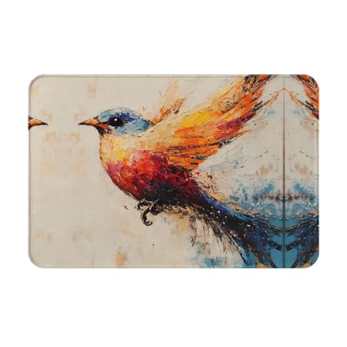 WZYCWB Bodenabsorbierende Fußmatte, Größe 40,6 x 61 cm, schützt effektiv das Wohnzimmer, das Badezimmer und die Haustür vor der Reinigung des Vogelmusters WZYCWB Bodenabsorbierende Fußmatte, Größe 40,6 x 61 cm, schützt effektiv das Wohnzimmer, das Badezimmer und die Haustür vor der Reinigung des Vogelmusters von WZYCWB