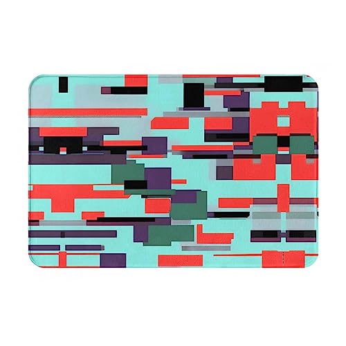 WZYCWB Bodenabsorbierende Fußmatte, Größe 40,6 x 61 cm, schützt effektiv das Wohnzimmer, das Badezimmer und die Haustür vor der Reinigung des gestreiften Kombinationsmusters von WZYCWB
