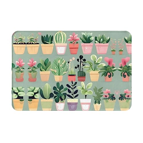 WZYCWB Bodenabsorbierende Fußmatte, Größe 40,6 x 61 cm, schützt effektiv das Wohnzimmer, das Badezimmer und die Haustür vor der Reinigung von Bonsai-Pflanzenmustern WZYCWB Bodenabsorbierende Fußmatte, Größe 40,6 x 61 cm, schützt effektiv das Wohnzimmer, das Badezimmer und die Haustür vor der Reinigung von Bonsai-Pflanzenmustern von WZYCWB