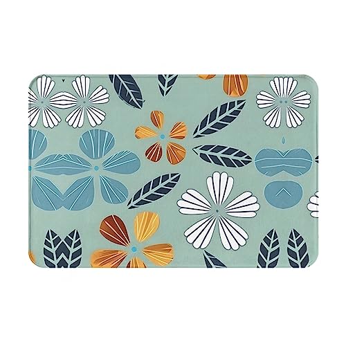 WZYCWB Bodenabsorbierende Fußmatte, Größe 40,6 x 61 cm, schützt effektiv das Wohnzimmer, das Badezimmer und die Haustür vor der Reinigung von hellem Blumenmuster WZYCWB Bodenabsorbierende Fußmatte, Größe 40,6 x 61 cm, schützt effektiv das Wohnzimmer, das Badezimmer und die Haustür vor der Reinigung von hellem Blumenmuster von WZYCWB