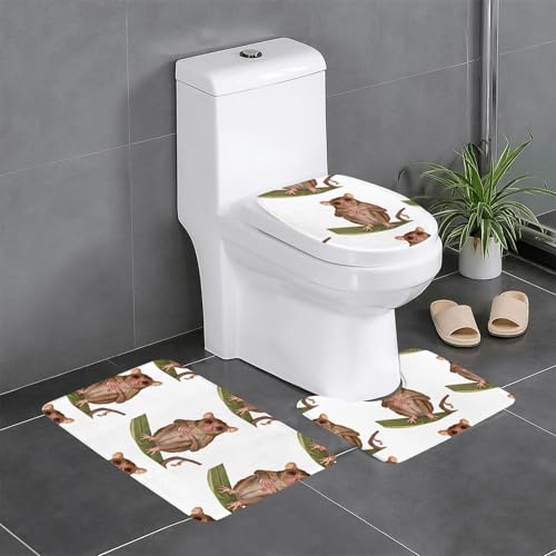 WZYCWB Clever Tarsier Bedrucktes Teppich-Set - Anti-Rutsch-Schutzmatte für Zuhause Badezimmer, schnell trocknend und leicht zu reinigen WZYCWB Clever Tarsier Bedrucktes Teppich-Set - Anti-Rutsch-Schutzmatte für Zuhause Badezimmer, schnell trocknend und leicht zu reinigen von WZYCWB
