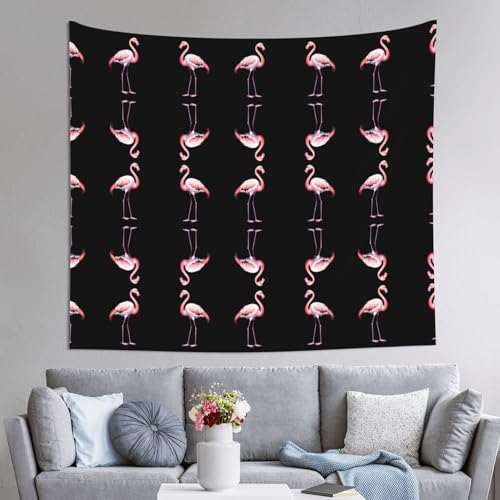 WZYCWB Code Flamingo Art Wandbehang, 152,4 x 129,5 cm, rechteckiger Wandteppich, geeignet für Innenbereich, Wohnzimmer, Möbeldekorationen von WZYCWB