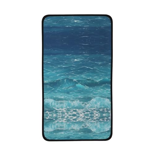 WZYCWB Das tiefblaue Meer bedrucktes schnelltrocknendes Handtuch – 40,6 x 71,1 cm saugfähiges Sporthandtuch, geeignet für Reisen, Fitnessstudio, Camping im Freien usw. von WZYCWB