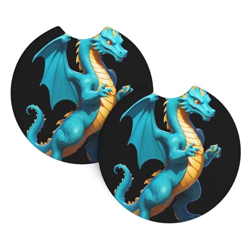 WZYCWB Data Dragon Firewall gemusterte Auto-Innen-Untersetzer, 6,9 cm, geeignet für die meisten Autos, LKWs, SUVs, 2 Stück WZYCWB Data Dragon Firewall gemusterte Auto-Innen-Untersetzer, 6,9 cm, geeignet für die meisten Autos, LKWs, SUVs, 2 Stück von WZYCWB