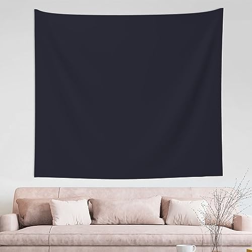 WZYCWB Einfarbige, schwarze, gemusterte Wanddekoration, Wandteppich, Mehrzweck-Wandbehang, kann als Schlafzimmer oder Wohnzimmer verwendet werden – 152,4 x 130,9 cm von WZYCWB