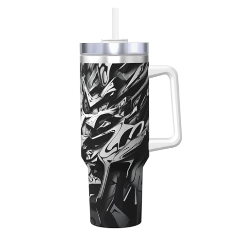 WZYCWB Eisbecher mit Graffiti-Muster – 1,2 l doppellagiger Edelstahl-Vakuumbecher, auslaufsicher und tragbar von WZYCWB