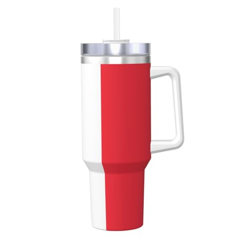 WZYCWB Eisbecher mit französischer Flagge: 1,2 l doppellagiger Edelstahl-Vakuumbecher, auslaufsicher und tragbar von WZYCWB