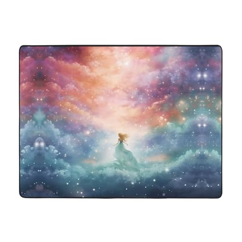 WZYCWB Fantasy Paradise Space Teppich, 160 x 121,9 cm, Wohnzimmer-Fußmatten, rutschfeste Teppiche, geeignet für Wohnzimmer oder Büro WZYCWB Fantasy Paradise Space Teppich, 160 x 121,9 cm, Wohnzimmer-Fußmatten, rutschfeste Teppiche, geeignet für Wohnzimmer oder Büro von WZYCWB