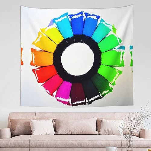 WZYCWB Farbige Kreide, gemusterte Wanddekoration, Wandteppich, Mehrzweck-Wandbehang, kann als Schlafzimmer oder Wohnzimmer verwendet werden – 152,4 x 130,9 cm WZYCWB Farbige Kreide, gemusterte Wanddekoration, Wandteppich, Mehrzweck-Wandbehang, kann als Schlafzimmer oder Wohnzimmer verwendet werden – 152,4 x 130,9 cm von WZYCWB