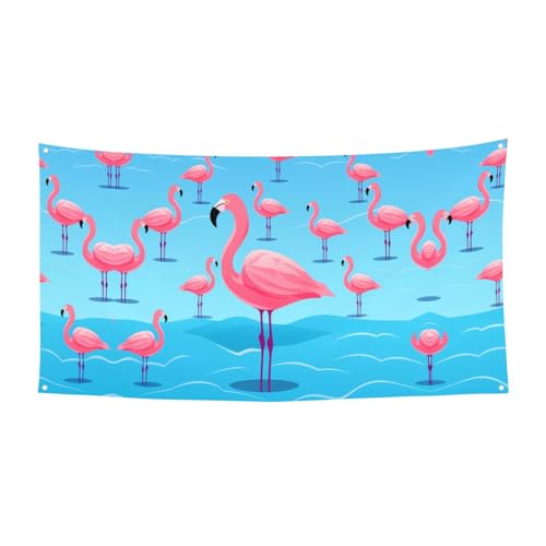 WZYCWB Flamingo-Partybanner mit langen Beinen, geeignet für Geburtstagsfeiern oder Feiertagsdekorationen von WZYCWB