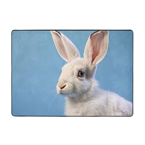 WZYCWB Flanell-Bodenmatte, Ziegen-Antilope, 203 x 147 cm, superweich von WZYCWB