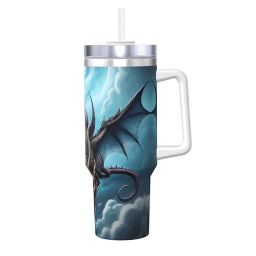 WZYCWB Flying Dragon Pattern Ice Cup - 1,2 l doppellagiger Edelstahl-Vakuumbecher, auslaufsicher und tragbar WZYCWB Flying Dragon Pattern Ice Cup - 1,2 l doppellagiger Edelstahl-Vakuumbecher, auslaufsicher und tragbar von WZYCWB