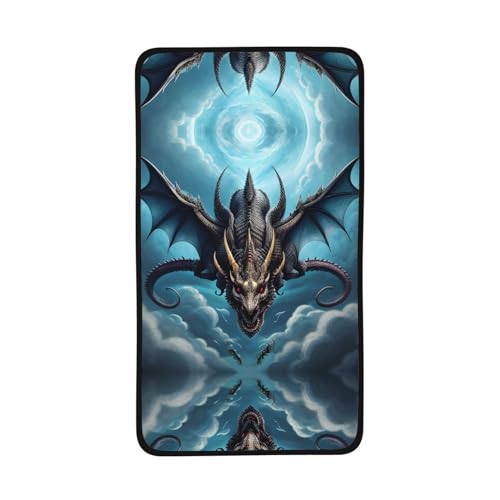 WZYCWB Flying Dragon bedrucktes schnelltrocknendes Handtuch, 40,6 x 71,1 cm, saugfähiges Sporthandtuch, geeignet für Reisen, Fitnessstudio, Camping im Freien usw. von WZYCWB