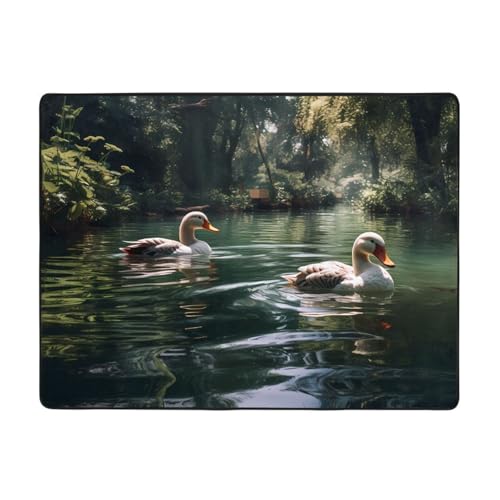 WZYCWB Freizeit-Entle-Teppich, 160 x 121,9 cm, rutschfeste Teppiche, geeignet für Wohnzimmer oder Büro WZYCWB Freizeit-Entle-Teppich, 160 x 121,9 cm, rutschfeste Teppiche, geeignet für Wohnzimmer oder Büro von WZYCWB