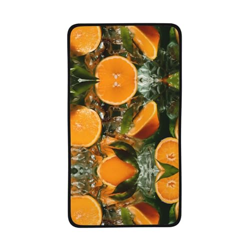 WZYCWB Fresh Oranges bedrucktes schnelltrocknendes Handtuch, 40,6 x 71,1 cm, saugfähiges Sporthandtuch, geeignet für Reisen, Fitnessstudio, Camping im Freien usw. von WZYCWB
