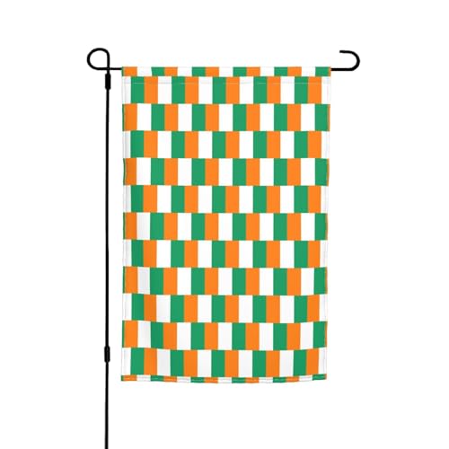 WZYCWB Gartenflagge, 30,5 x 45,7 cm, dekorative Flagge, Terrasse, Balkon, Hinterhof, Rasen, dekorative Flagge der Elfenbeinküste von WZYCWB