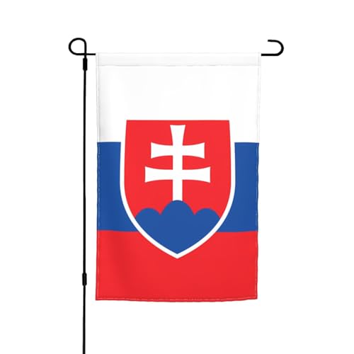 WZYCWB Gartenflagge, 30,5 x 45,7 cm, dekorative Flagge, Terrasse, Balkon, Hinterhof, Rasen, dekorative Flagge mit Slowakei-Muster von WZYCWB