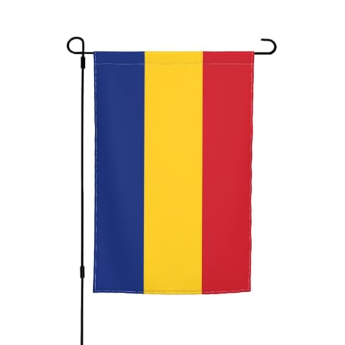 WZYCWB Gartenflagge, 30,5 x 45,7 cm, dekorative Flagge, Terrasse, Balkon, Hinterhof, Rasen, dekorative Flagge von Rumänien von WZYCWB