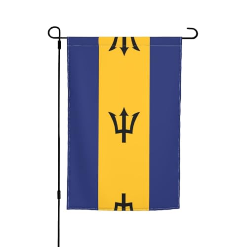 WZYCWB Gartenflagge, 30,5 x 45,7 cm, dekorative Flagge für Terrasse, Balkon, Hinterhof, Rasen, dekorative Flagge von Barbados von WZYCWB