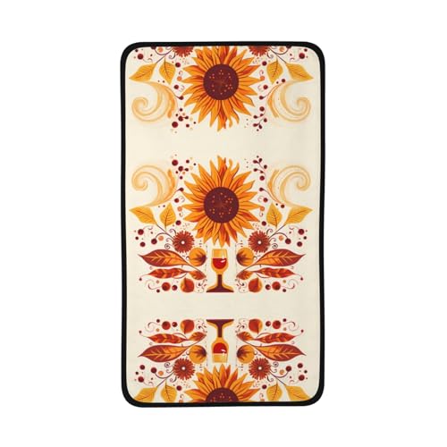 WZYCWB Gerbera schnelltrocknendes Handtuch mit Kunstdruck, 40,6 x 71,1 cm, saugfähiges Sporthandtuch, geeignet für Reisen, Fitnessstudio, Camping im Freien usw. von WZYCWB