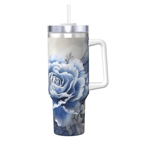WZYCWB Geschnitzter Eisbecher mit Rosenknospen-Muster – 1,2 l doppellagiger Edelstahl-Vakuumbecher, auslaufsicher und tragbar WZYCWB Geschnitzter Eisbecher mit Rosenknospen-Muster – 1,2 l doppellagiger Edelstahl-Vakuumbecher, auslaufsicher und tragbar von WZYCWB