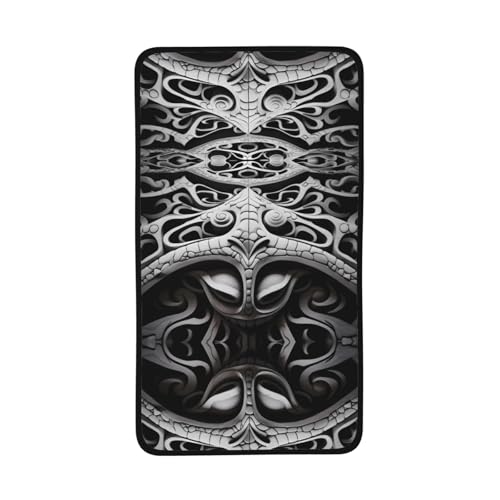 WZYCWB Graffiti schwarz-weiß bedrucktes schnelltrocknendes Handtuch, 40,6 x 71,1 cm, saugfähiges Sporthandtuch, geeignet für Reisen, Fitnessstudio, Camping im Freien usw. von WZYCWB