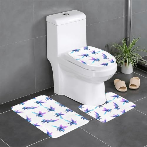 WZYCWB Hawk Dive bedrucktes Teppich-Set – rutschfeste Schutzmatte für Zuhause, Badezimmer, schnell trocknend und leicht zu reinigen von WZYCWB