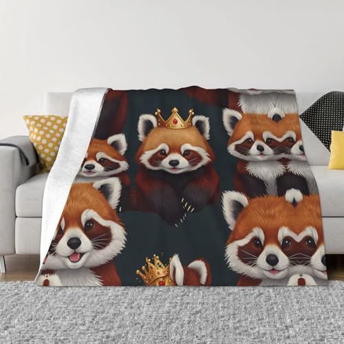 WZYCWB Karikatur roter Panda, 101,6 x 76,2 cm, gemusterte Decke, warme Decke für Sofa oder Bett, Camping oder Picknick WZYCWB Karikatur roter Panda, 101,6 x 76,2 cm, gemusterte Decke, warme Decke für Sofa oder Bett, Camping oder Picknick von WZYCWB