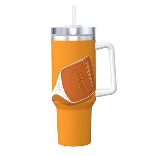 WZYCWB Kochspatel mit Muster-Eisbecher – 1,2 l doppellagiger Edelstahl-Vakuumbecher, auslaufsicher und tragbar von WZYCWB