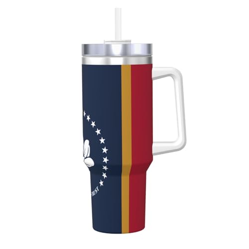 WZYCWB Mississippi Eisbecher mit Staatsflaggenmuster – Doppelschichtiger Edelstahl-Vakuumbecher, auslaufsicher und tragbar WZYCWB Mississippi Eisbecher mit Staatsflaggenmuster – Doppelschichtiger Edelstahl-Vakuumbecher, auslaufsicher und tragbar von WZYCWB