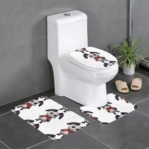 WZYCWB Niedliches kleines Häschen bedrucktes Teppich-Set – rutschfeste Schutzmatte für Zuhause, Badezimmer, schnell trocknend und leicht zu reinigen WZYCWB Niedliches kleines Häschen bedrucktes Teppich-Set – rutschfeste Schutzmatte für Zuhause, Badezimmer, schnell trocknend und leicht zu reinigen von WZYCWB
