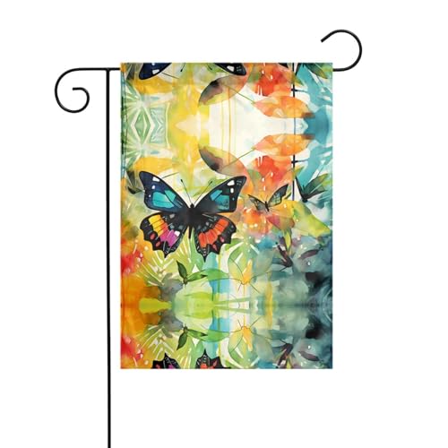 WZYCWB Öl auf Leinwand Schmetterling Gartenflaggen – 30,5 x 45,7 cm, dekorative Gartenflaggen zum Aufhängen WZYCWB Öl auf Leinwand Schmetterling Gartenflaggen – 30,5 x 45,7 cm, dekorative Gartenflaggen zum Aufhängen von WZYCWB